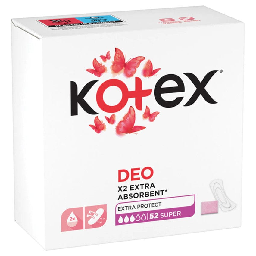 Produkt KOTEX Wkładki higieniczne Wkładki higieniczne KOTEX Super Deo 52szt 037923