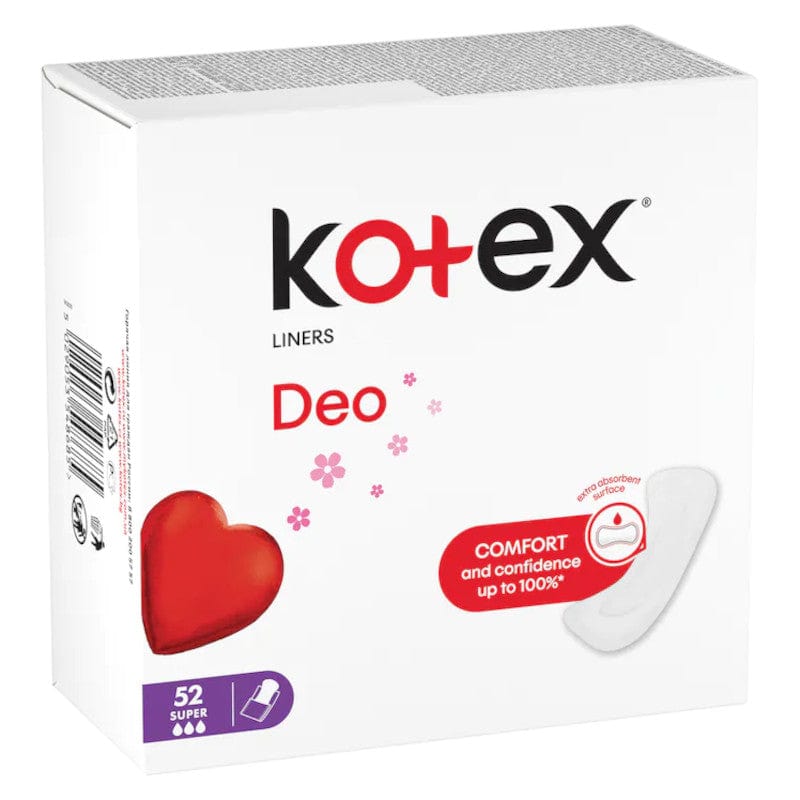 Produkt KOTEX Wkładki higieniczne Wkładki higieniczne KOTEX Super Deo 52szt 037923