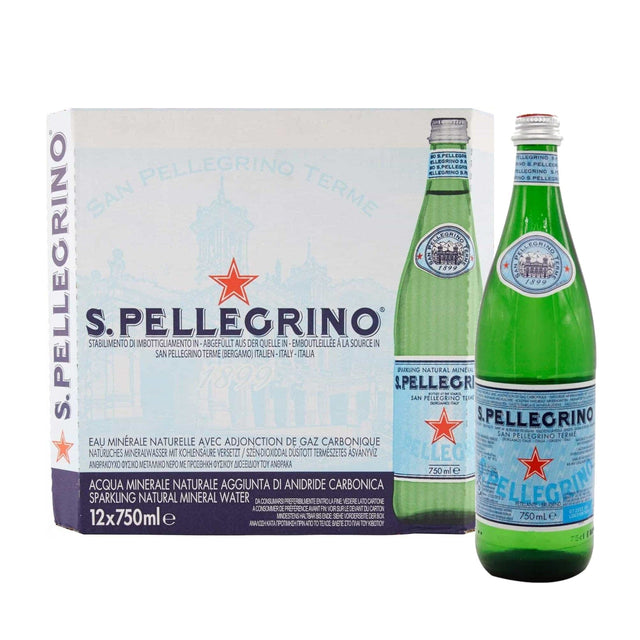 Produkt SAN PELLEGRINO Woda 12x Woda mineralna SAN PELLEGRINO gazowana 750ml K_014474_12