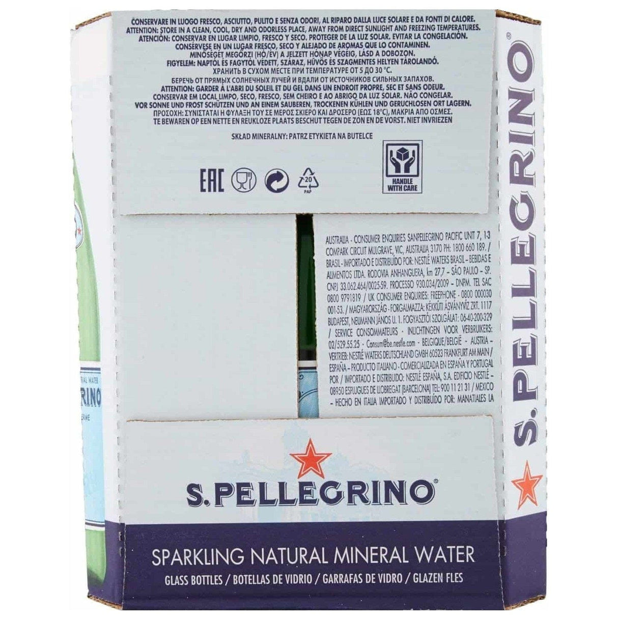 Produkt SAN PELLEGRINO Woda 12x Woda mineralna SAN PELLEGRINO gazowana 750ml K_014474_12