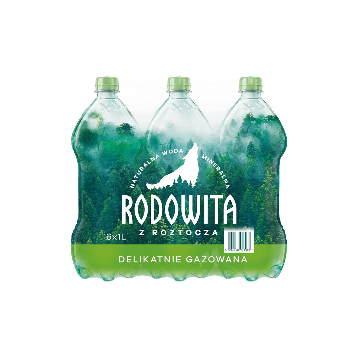 Produkt RODOWITA Woda Woda mineralna RODOWITA z Roztocza delikatnie gazowana Paleta 684x 1l K_039303_684