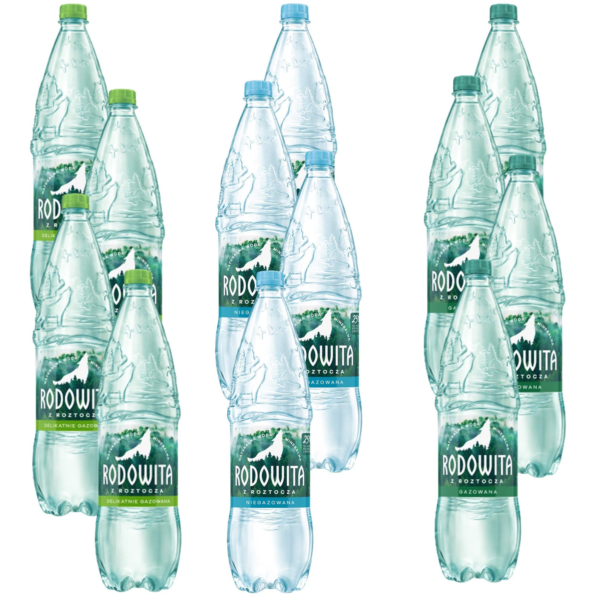 Produkt RODOWITA Woda Woda mineralna RODOWITA z Roztocza MIX 12x 1,5 l Z00047