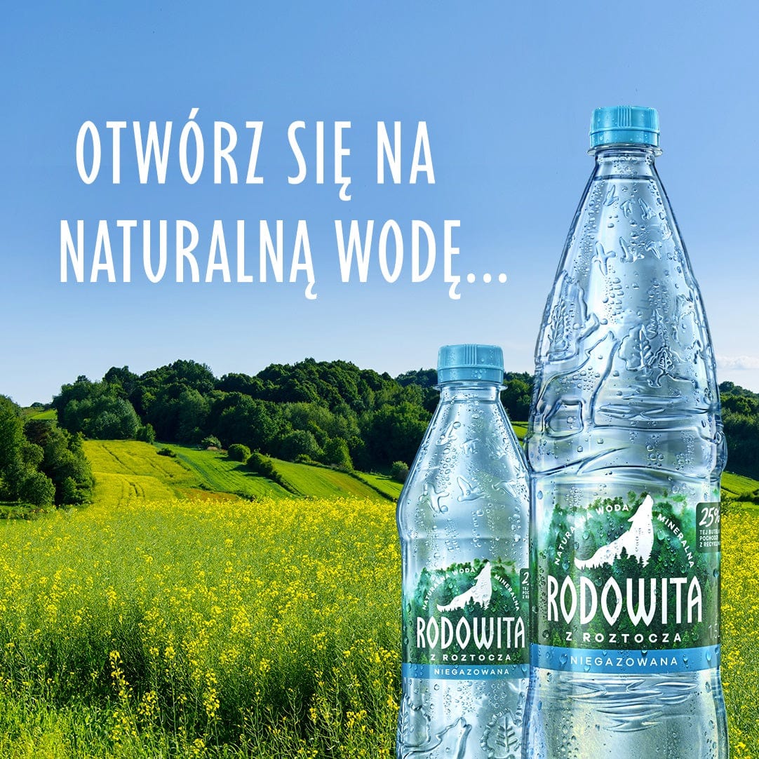 Produkt RODOWITA Woda Woda mineralna RODOWITA z Roztocza niegazowana Active Paleta 684x 1l K_045224_684