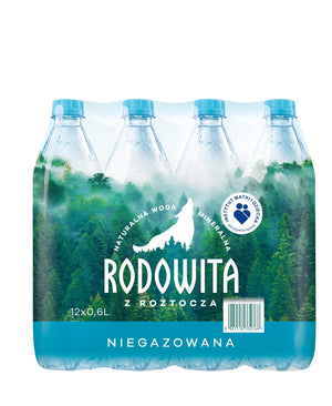 Produkt RODOWITA Woda Woda mineralna RODOWITA z Roztocza niegazowana Paleta 1296x 0,6 l K_038961_1296