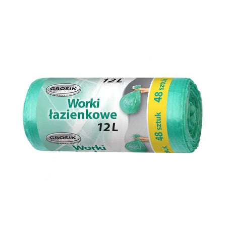 Produkt GROSIK Worki na śmieci Worki na śmieci GROSIK Łazienkowe 48 szt. 12 L S01230