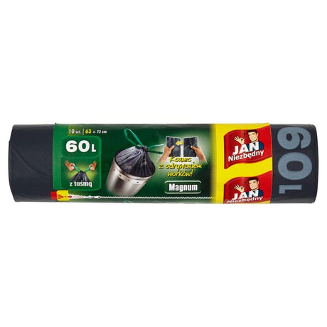 Produkt JAN NIEZBĘDNY Worki na śmieci Worki na śmieci JAN NIEZBĘDNY Magnum z taśmą 60 l 10 szt. S01232