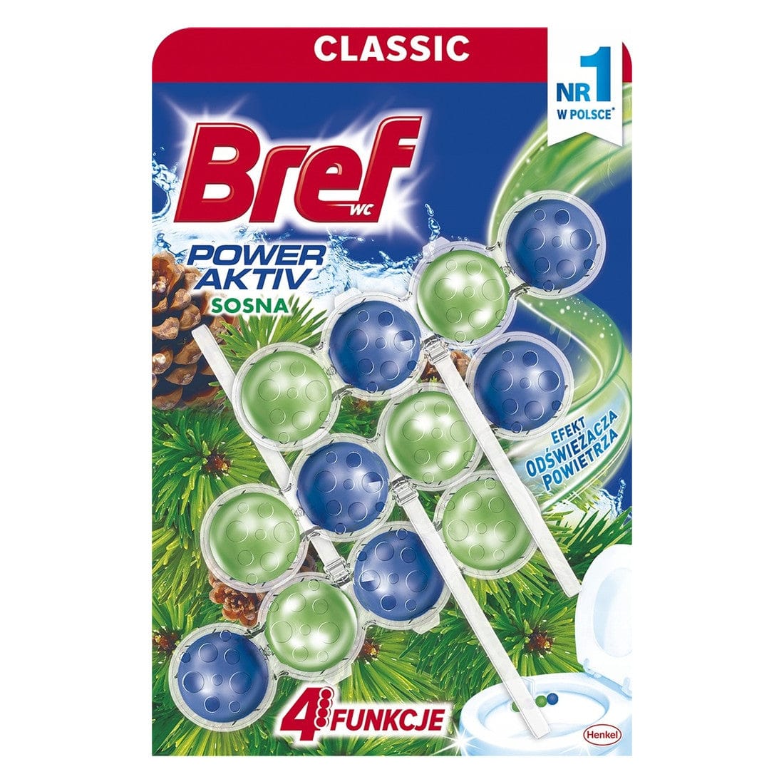 Produkt BREF Zawieszka do WC BREF Power Activ Sosna 3x50 g 005837