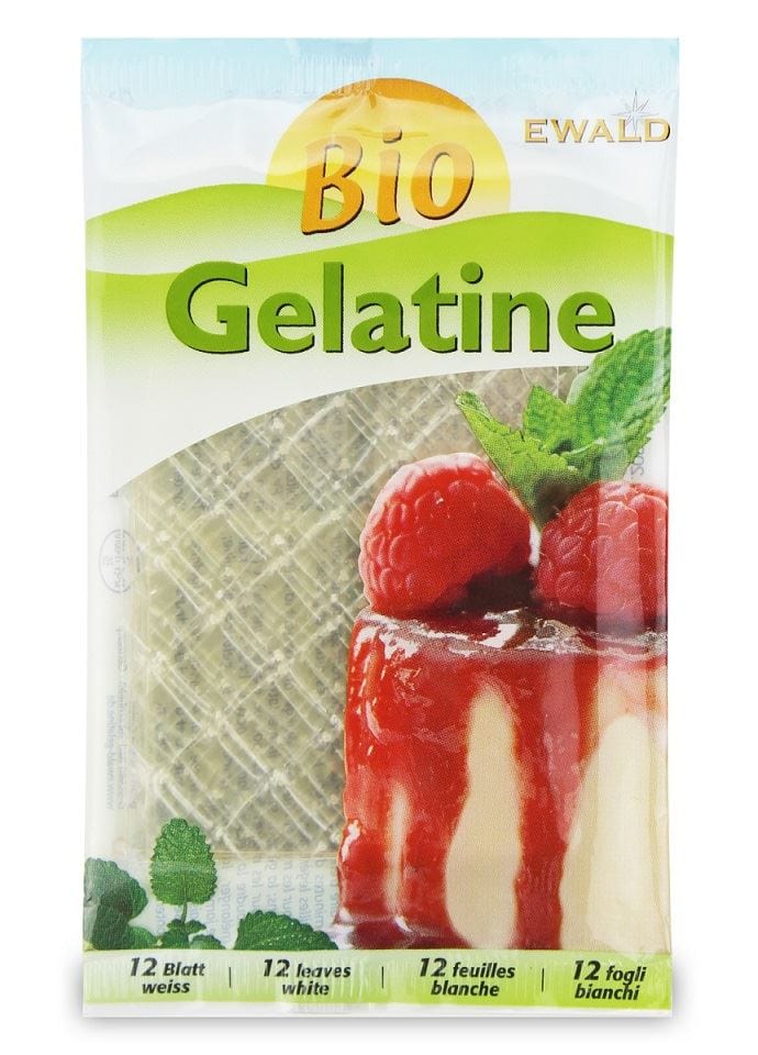 Produkt EWALD (żelatyna) ŻELATYNA W LISTKACH (12 LISTKÓW) BIO 20 g - EWALD 4000147002819