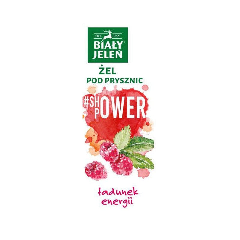 Produkt BIAŁY JELEŃ Żele i płyny Żel pod prysznic BIAŁY JELEŃ Shower Power malina 400ml 001589