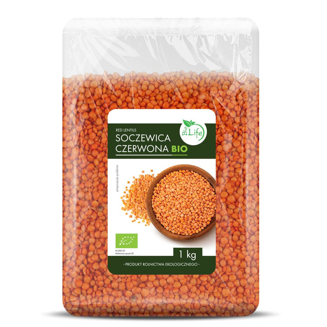 Produkt BIOLIFE Ziarna Soczewica czerwona BIOLIFE ekologiczna BIO 1 kg 052359